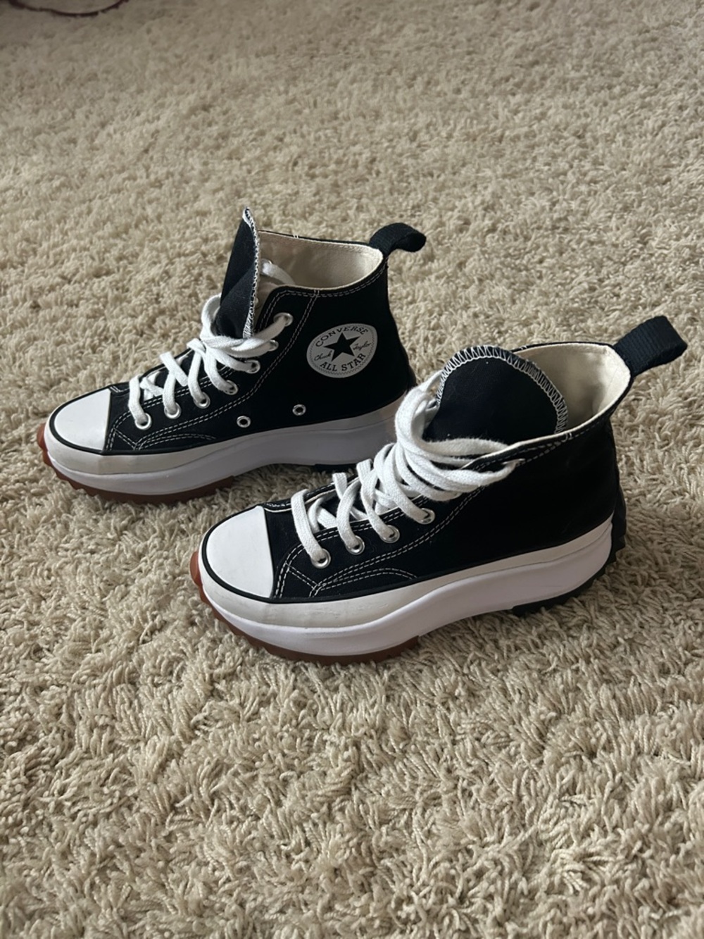 Converse Black Run Star Hike Platform High Size US Women’s 6